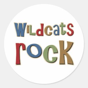 Pegatina Redonda Rock Wildcats