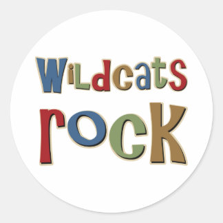 Pegatina Redonda Rock Wildcats