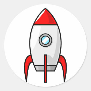 Pegatina Redonda Rocket personalizado