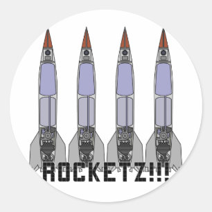 Pegatina Redonda Rocketz3