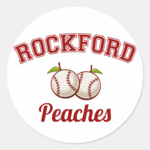 Pegatina Redonda Rockford Peaches