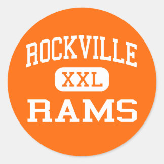 Pegatina Redonda Rockville - Rams - High - Silver Spring Maryland