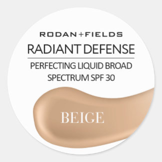 Pegatina Redonda Rodan y Fields Pegatinas de Defensa Radiante | Bei