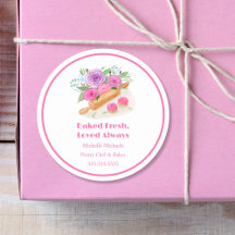 Rodillo de acuarela Rosas Pastelero Panadero