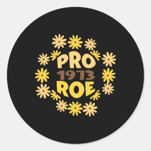 Pegatina Redonda Roe v Wade Rights ProChoice Feminist Pro
