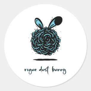 Pegatina Redonda Rogue Dust Bunny