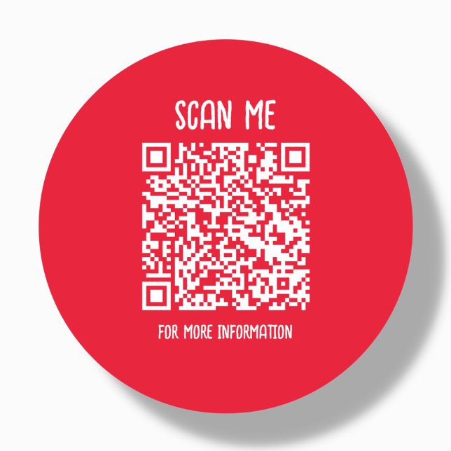 Pegatina Redonda Roja | Análisis de código QR de negocio (Subido por el creador)