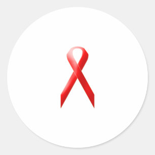 Pegatina Redonda Rojo