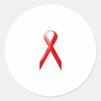 Pegatina Redonda Rojo