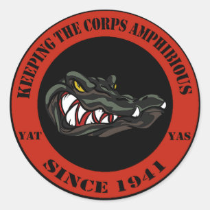 Pegatina Redonda Rojo 1941