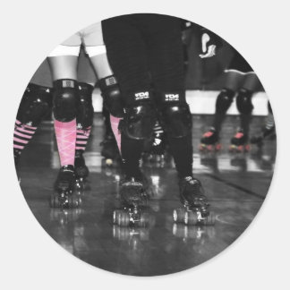 Pegatina Redonda Roller Derby