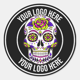 Pegatina Redonda Roller Derby Circle Logo