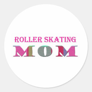 Pegatina Redonda RollerSkatingMom