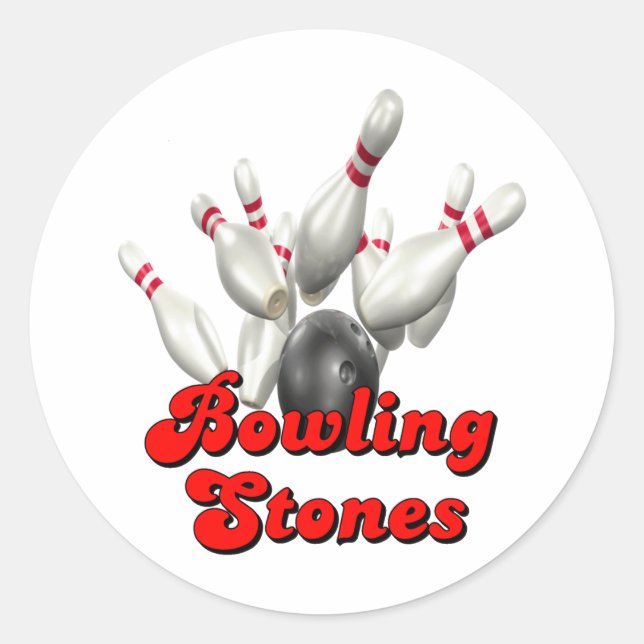 Pegatina Redonda Rolling Stones (Anverso)