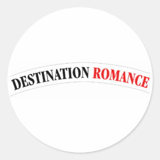 Pegatina Redonda Romance de destino