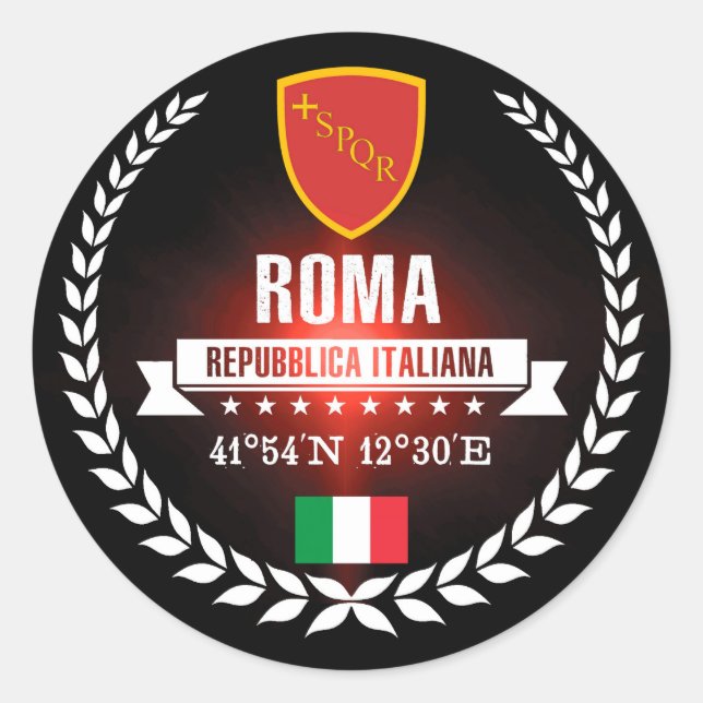 Pegatina Redonda Romaní (Anverso)