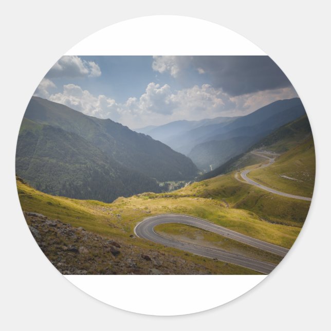 Pegatina Redonda Romania (Anverso)