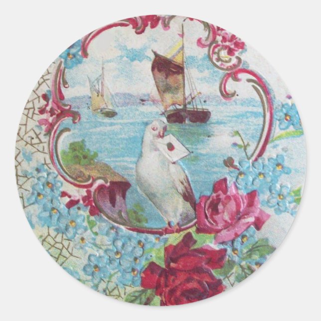 PEGATINA REDONDA ROMANTICA (Anverso)