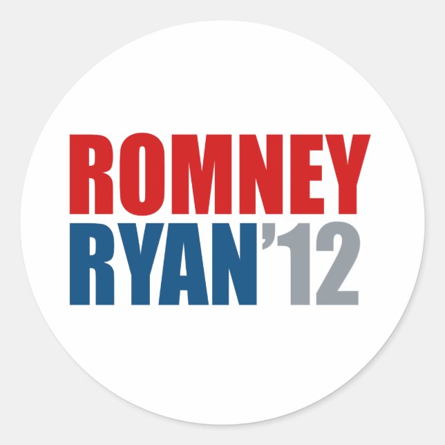 Pegatina Redonda ROMNEY RYAN 12.png (Anverso)