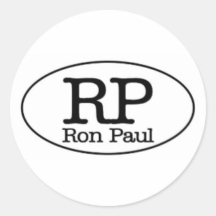 Pegatina Redonda Ron Paul