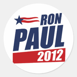 PEGATINA REDONDA RON PAUL 2012