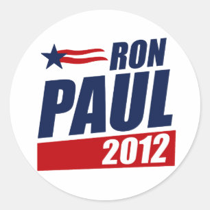PEGATINA REDONDA RON PAUL 2012