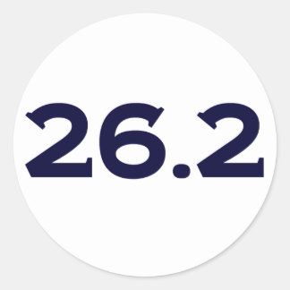 Pegatina Redonda Ronda 26.2 Maratón