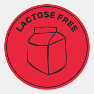 Pegatina Redonda Ronda clásica culinaria sin alergía y segura