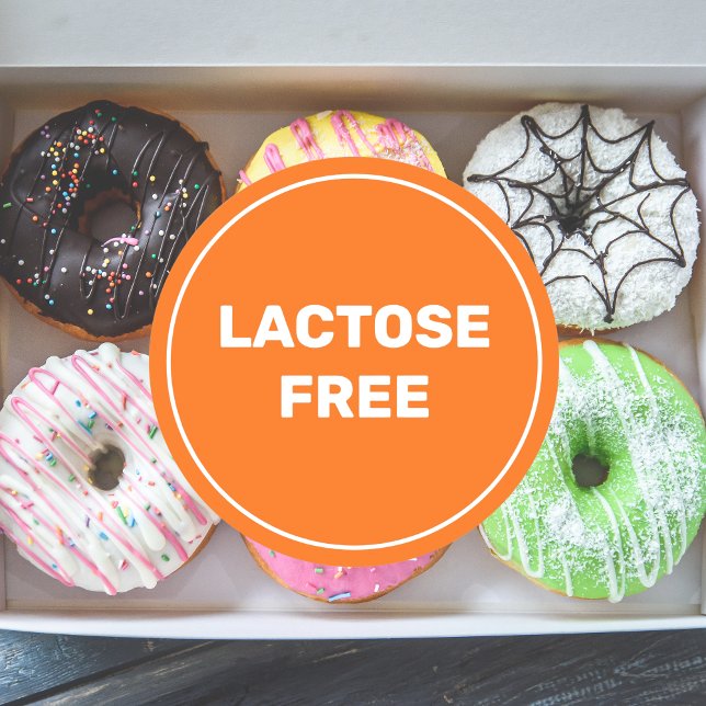 Pegatina Redonda Ronda clásica culinaria sin alergía y segura (Lactose Free Allergy Safe Culinary Classic Round Classic Round Sticker
)