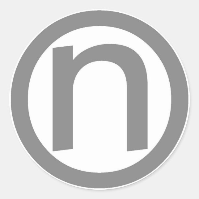 Pegatina Redonda ronda de logotipo (Anverso)