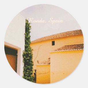 Pegatina Redonda Ronda, Málaga, España