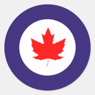 Pegatina Redonda Rondell de R.C.A.F. de 40-50