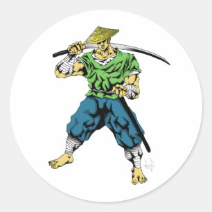 Pegatina Redonda Ronin