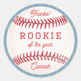 Pegatina Redonda Rookie del año Favor de cumpleaños