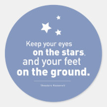 Roosevelt Quote Feet Star 20xstickers PERSONALIZAD
