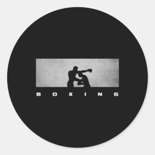 Pegatina Redonda Ropa de Boxeo - Boxeo 1