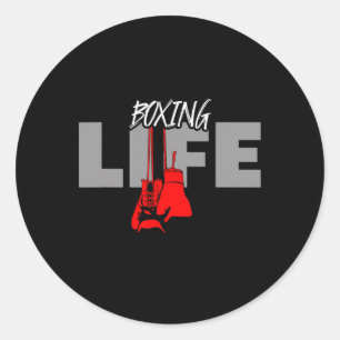 Pegatina Redonda Ropa de Boxeo - Boxeo 2