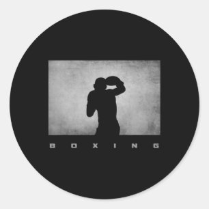 Pegatina Redonda Ropa de Boxeo - Boxeo 4