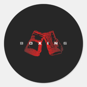 Pegatina Redonda Ropa de Boxeo - Boxeo 7 