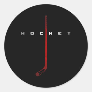 Pegatina Redonda Ropa de Hockey - Hockey