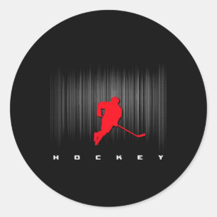 Pegatina Redonda Ropa de Hockey - Hockey _1 