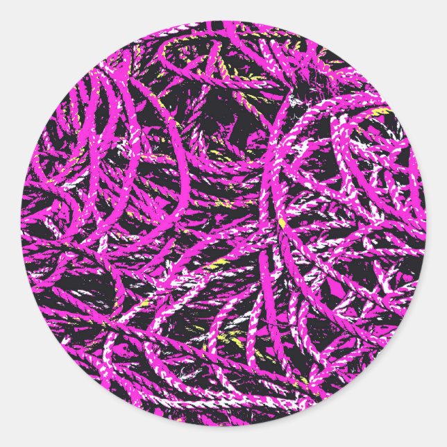 PEGATINA REDONDA ROPA DE PESCA DE HARBOR (Anverso)