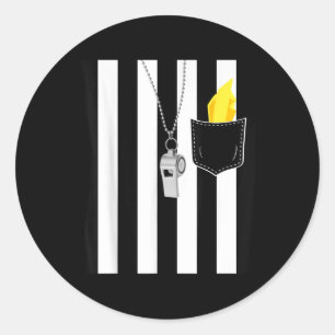 Pegatina Redonda Ropa de referencia para bandera de penalización