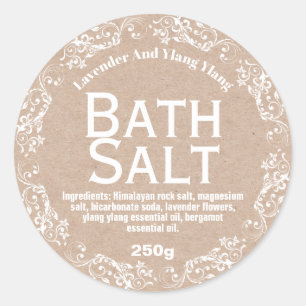 Pegatina Redonda Ropa De Ropa Y Ropa De Kraft