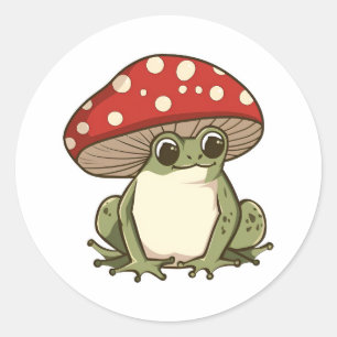 Pegatina Redonda Ropa de setas