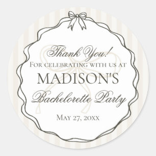 Pegatina Redonda Ropa Interior Negra para Ducha Favor para Fiesta d