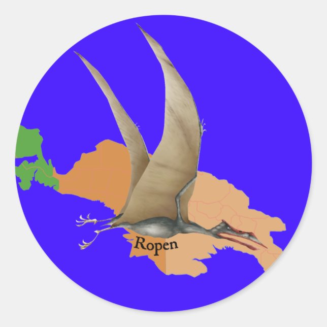 Pegatina Redonda Ropen (Anverso)