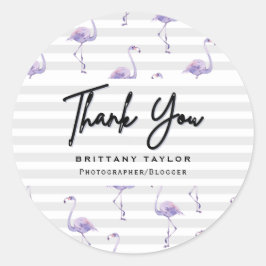 Pegatina Redonda Rosa de lujo clásico blanco