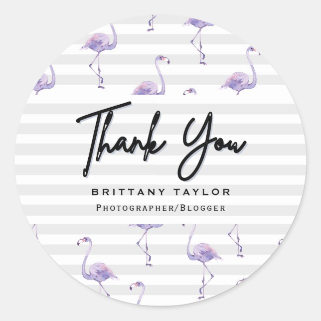 Pegatina Redonda Rosa de lujo clásico blanco (Anverso)