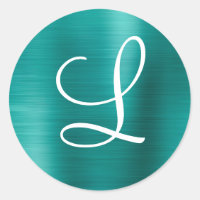 Rosa de moda Monograma rosa Metalizado cepillado d